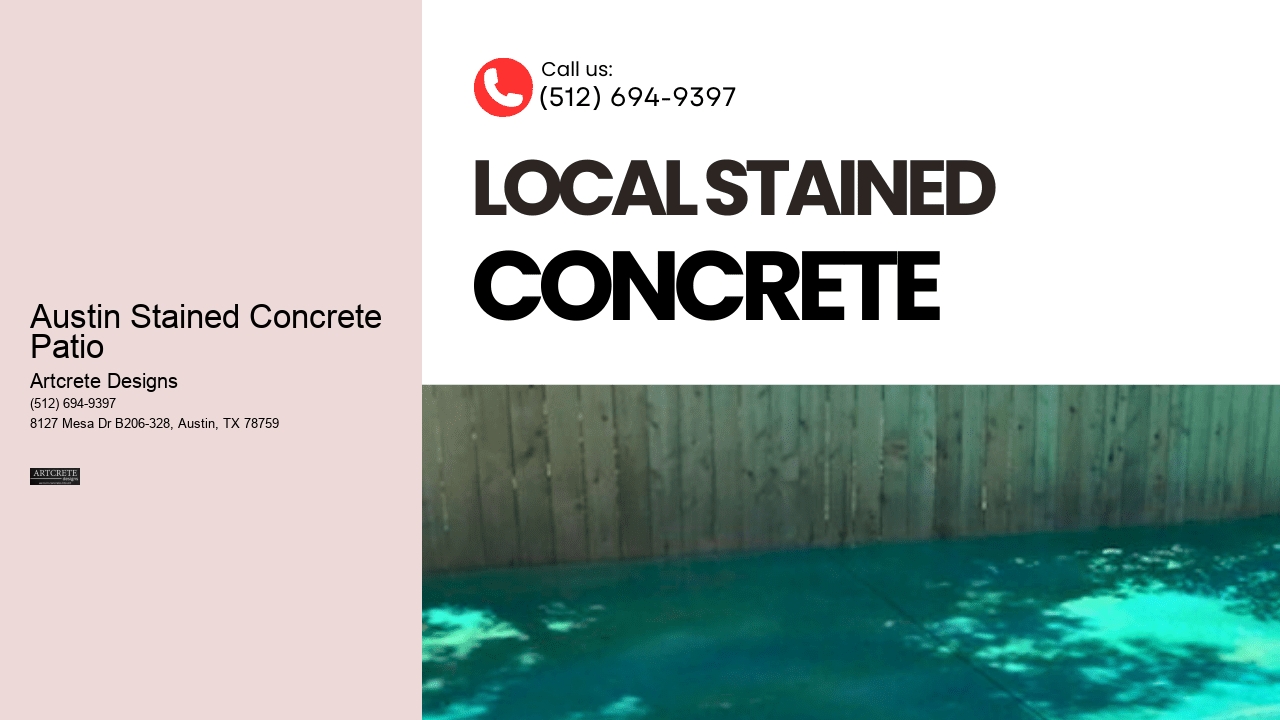 Austin Stained Concrete Patio 