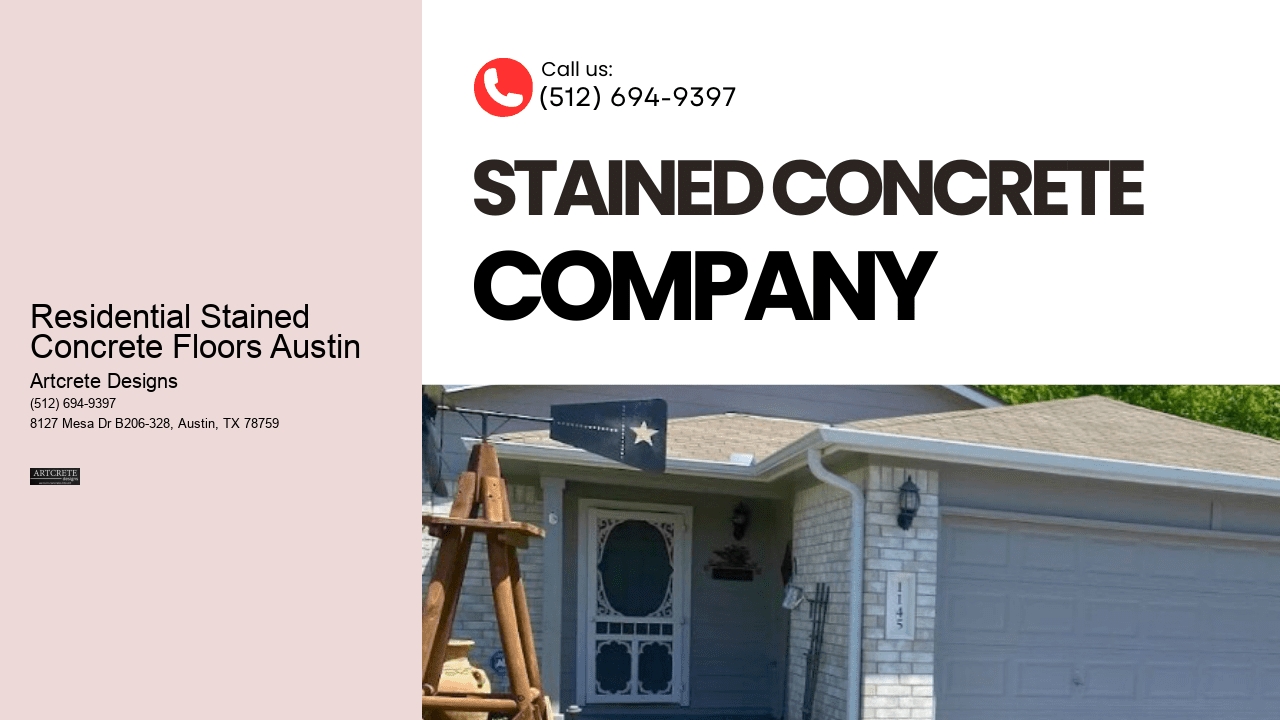 Residential Stained Concrete Floors Austin 